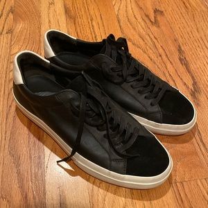 Black VINCE shoes with white soles (size 8 men’s)